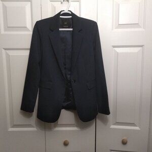 Mango Women’s Navy Suit Jacket Blazers Sz 4 Business‎ Work Career
